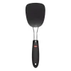 OXO Nylon Flexible Turner Black: Cooking Spatula, Dishwasher-Safe, 11" Length, Nylon & Stainless Steel