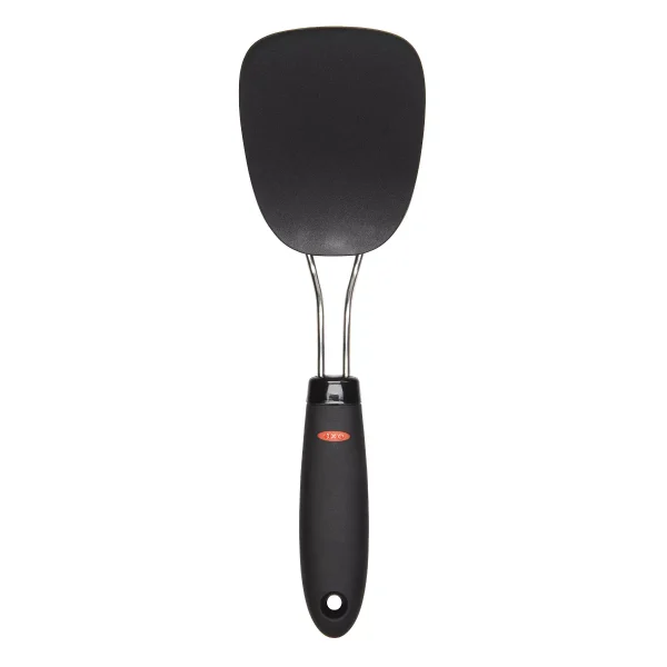 1 OXO Nylon Flexible Turner Black: Cooking Spatula, Dishwasher-Safe, 11" Length, Nylon & Stainless Steel