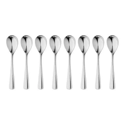 12 Table Spoon Cutlery Stainless Steel 6x Silver Table Spoons Dining