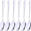 Table Spoon Cutlery Stainless Steel 6x Silver Table Spoons Dining