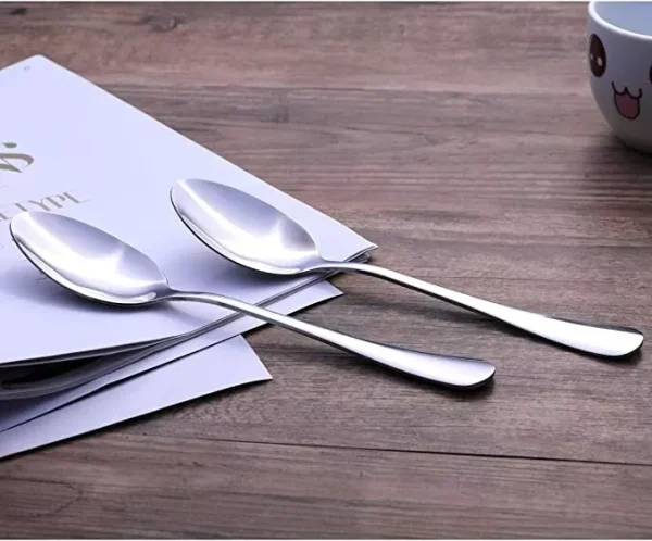 14 Table Spoon Cutlery Stainless Steel 6x Silver Table Spoons Dining
