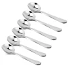 12 Pack Soup Spoons Round Stainless Steel Bouillon Spoon Table Serving Cooking