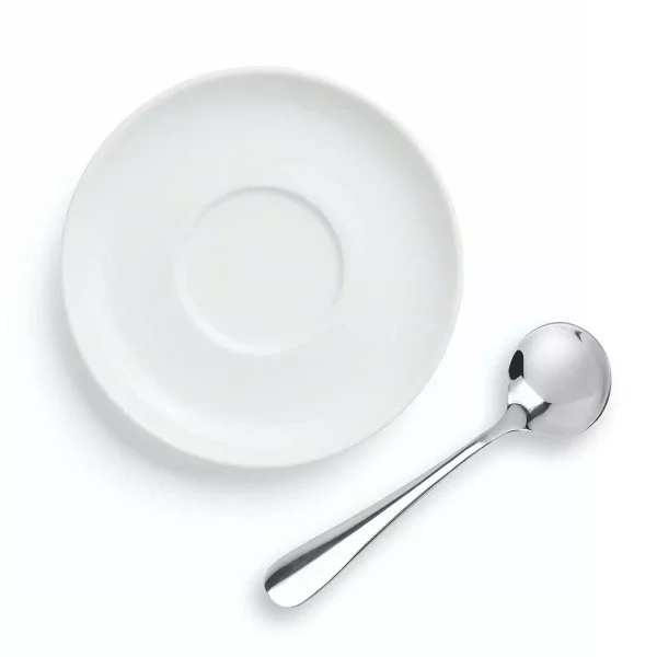 12 Pack Soup Spoons Round Stainless Steel Bouillon Spoon Table Serving Cooking