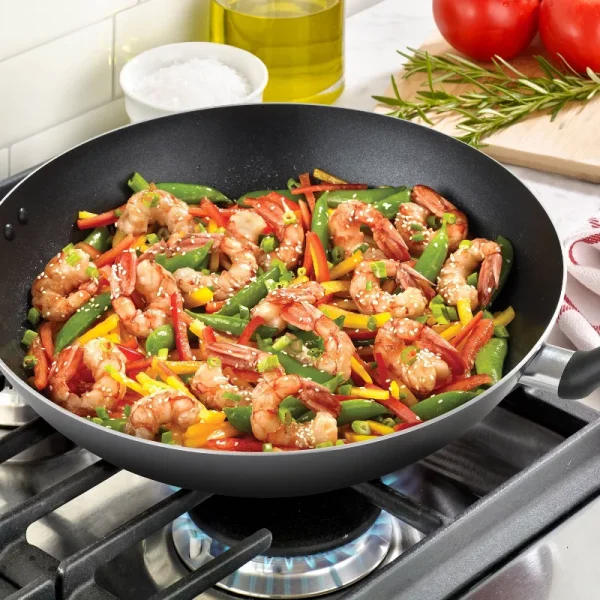 Specialty Wok, Simply Cook Nonstick Cookware Black